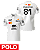 Camiseta Polo Mclaren 2026 - Oscar Piastri - Branco - Imagem 1