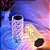 Luminária De Mesa Abajur+Umidificador Cristal Led Rgb Cores - Imagem 4