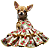 Roupa de Pet Vestido Floral - Imagem 1