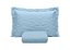 Colcha Solteiro com Porta Travesseiro 180 Fios Sleep Buettner Azul - Imagem 1