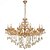 Lustre Pendente 50x50cm Cristal e Metal Sindora DCD00409-5 - Imagem 1