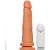 Pênis Real Dildo Longo Com Vibrador Ventosa 18,5x4,5cm A35 - Imagem 1