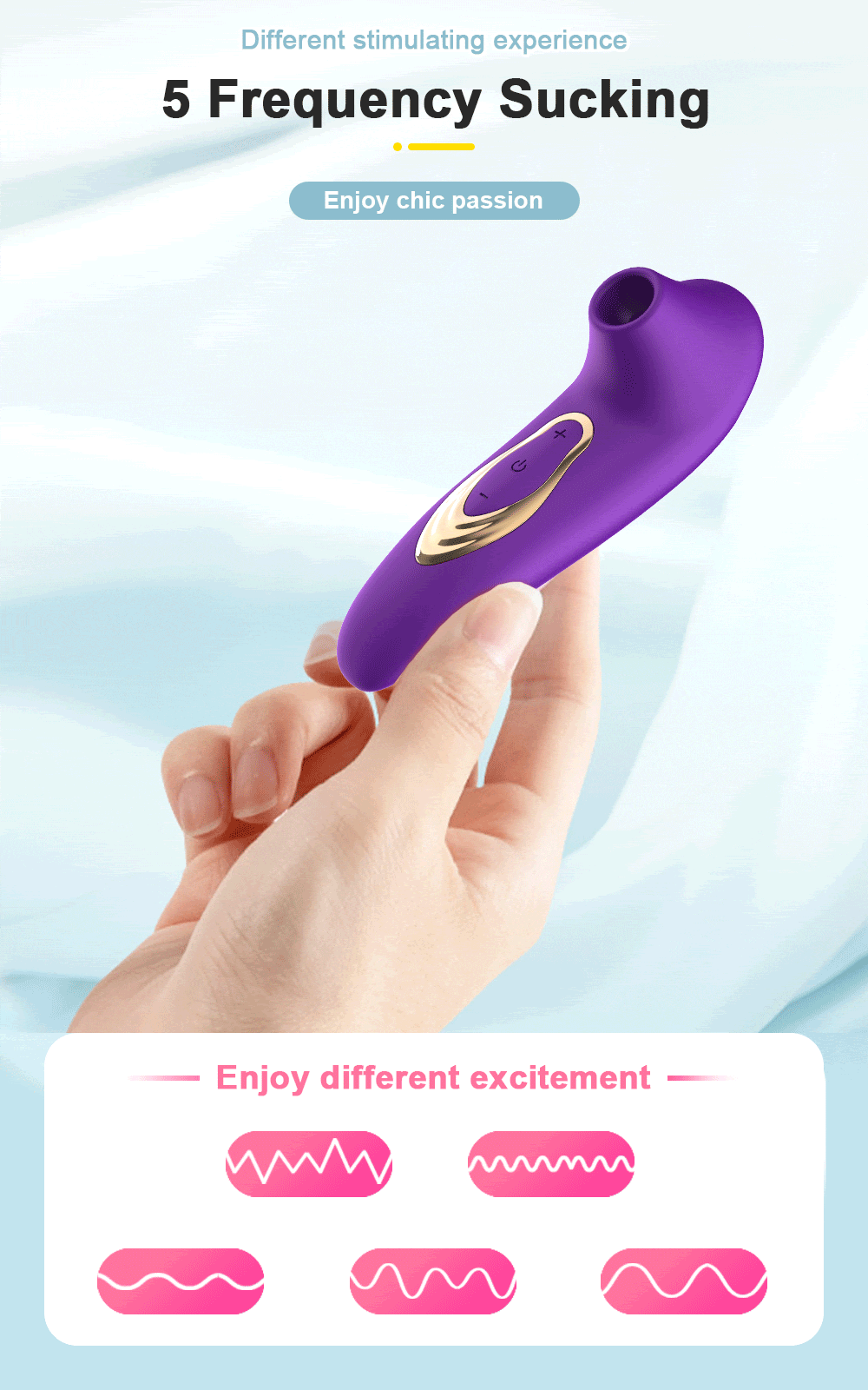 Estimulador De Clitóris Recarregável Com 10 Modos De Pulsação - Imagem 10