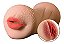 Masturbador Estimulador Masculina Realística Boca E Vagina - Imagem 2
