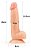 Pênis Realista Ultra Macio 20x4 Cm Com Ventosa E Veias Pe099 - Imagem 2