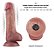 Pênis Dupla Densidade 21,6x4,5 Recarregável E Vibrador Pe264 - Imagem 3