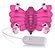 Borboleta Mágica Controle Multivelocidade Cerdas Massageador Rosa - Imagem 1