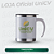 Caneca acrílica 400ml - verde/branca - Imagem 1