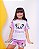Pijama Adulto Fem Panda Arco Íris - Curto - Imagem 1