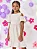 Vestido Listrado Natural - Imagem 1