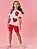 Conjunto Coração Paetê Vermelho - Imagem 1
