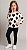 Conjunto legging blusa coração P&B - Imagem 3