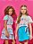 Conj Blusa e Short/saia Natural/Azul Hawai - Imagem 3