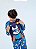 Pijama Suede Lobo Infantil Azul Outono/Inverno - Imagem 2