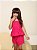 Conjunto Infantil Menina Blusa Peplum e Short em Algodão Pink - Imagem 1