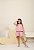 Conjunto Infantil Menina Blusa Peplum e Short em Algodão Rose - Imagem 3