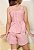 Conjunto Infantil Menina Blusa Peplum e Short em Algodão Rose - Imagem 4