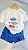 Conjunto Infantil Feminino Bela Peixinhos – Camiseta e Short-Saia Azul - Imagem 1