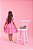 Vestido Infantil Três Marias Crepe Musseline Rosa - Imagem 2