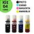 Kit 4 Refil Tinta Epson Compatível T544 T504 L3250 L4260 - Imagem 2