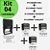 Kit 4 Carimbos CNPJ PAGO RECEBIDO LANÇADO Empresa Escola - Imagem 2