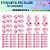 50 Etiquetas Escolares Vinil Borboleta - Imagem 9