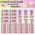 50 Etiquetas Escolares Vinil Princesa - Imagem 6