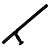 Tonfa Cobra 58cm - Preto (Maynards) - Imagem 1