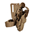 Coldre de Cintura Glock 2/3 Ret com Fita - PRF/CAQUI (Maynards MTM) - Imagem 4