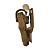 Coldre de Cintura para Glock com Lanterna Mid-Ride - Caqui (Phantom Maynards) - Imagem 4