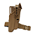 Coldre de Cintura Glock com Lanterna Mid-Ride com Tira de Ancoragem - Caqui PRF / Areia (Phantom Maynards) - Imagem 1