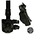 Combo Coldre MTM 2R e 3R Glock ou APX para Perna - Preto (Maynards MTM) - Imagem 3