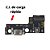 Placa Sub Carga Redmi Note 12C AAA Compatível com Xiaomi - Imagem 2
