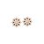 Brinco Flor Pave Ouro 18k Diamante - Imagem 1