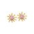 Brinco Sakura Ouro 18k  Safira Rosa - Imagem 1