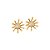 Brinco Sakura Ouro 18k Topazio Incolor - Imagem 1