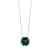 Colar Ouro 18k Topazio Azul e Diamante - Imagem 1