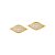 Brinco Ouro 18k Losango com Diamante - Imagem 1