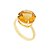 Anel Ouro 18k Citrino Redondo - Imagem 1