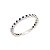 Alianca Bro Ouro 18k Safira Azul - Imagem 1