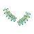 Brinco Ear Cuff Nikki Esmeraldas Ouro 18k - Imagem 1