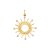 Pingente Sol Ouro 18k com Diamante - Imagem 1