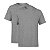 Kit 2 Camisetas Premium Cinza Masculina Lisa 100% Algodão - Imagem 1