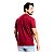 Kit 2 Camisetas Premium Vinho Masculina Lisa 100% Algodão - Imagem 3