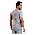 Kit 2 Camisetas Premium Masculina Lisa 100% Algodão - Branca / Cinza - Imagem 5