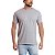 Kit 2 Camisetas Premium Preta e Cinza Masculina Lisa 100% Algodão - Imagem 4