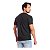 Kit 2 Camisetas Premium Preta e Cinza Masculina Lisa 100% Algodão - Imagem 3
