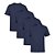 Kit 4 Camisetas SSB Brand Masculina Lisa Premium 100% Algodão - Imagem 1