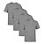 Kit 4 Camisetas SSB Brand Masculina Lisa Premium 100% Algodão - Imagem 1