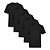 Kit 5 Camisetas SSB Brand Masculina Lisa Premium 100% Algodão - Imagem 1